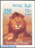 Iraq 2003 Lion S/s, Mint NH, Nature - Animals (others & Mixed) - Cat Family - Irak