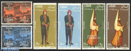 Lebanon 1965 Baalbek Festival 6v, Mint NH, History - Various - Archaeology - Costumes - Archaeology
