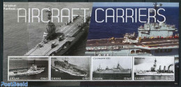 Ghana 2012 Aircraft Carriers 4v M/s, Mint NH, Transport - Aircraft & Aviation - Ships And Boats - Airplanes