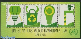 Ghana 2013 UNO Environment Day 4v M/s, Mint NH, History - Nature - Science - United Nations - Environment - Water, Dam.. - Protección Del Medio Ambiente Y Del Clima