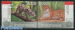 Indonesia 2013 Wild Cats 2v [:], Joint Issue Mexico, Mint NH, Nature - Various - Animals (others & Mixed) - Cat Family.. - Emissions Communes