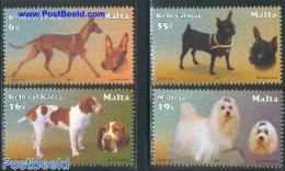 Malta 2001 Dogs 4v, Mint NH, Nature - Dogs - Malta