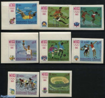 Manama 1968 Olympic Games 8v, Imperforated, Mint NH, Sport - Cycling - Olympic Games - Sport (other And Mixed) - Wielrennen