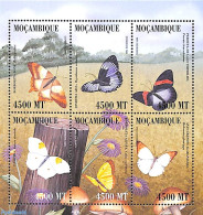 Mozambique 2000 Butterlies 6v M/s (Borboleta Bone A.o.), Mint NH, Nature - Butterflies - Mosambik