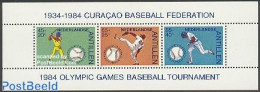 Netherlands Antilles 1984 Baseball S/s, Mint NH, Sport - Baseball - Baseball