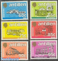 Netherlands Antilles 1984 Definitives 6v, Mint NH, Transport - Automobiles - Art - Architecture - Autos