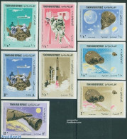 Yemen, Arab Republic 1966 Gemini 6 & 7 8v, Imperforated, Mint NH, Transport - Helicopters - Ships And Boats - Space Ex.. - Helicópteros