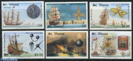 Saint Vincent 1988 Spanish Armada 6v, Mint NH, Transport - Ships And Boats - Ships