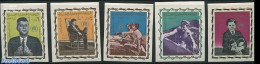 Yemen, Kingdom 1967 Refugees Overprints 5v, Imperforated, Mint NH, History - Transport - American Presidents - Refugee.. - Rifugiati