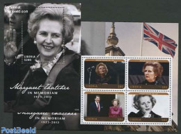 Liberia 2013 Margaret Thatcher 2 S/s, Mint NH, History - Politicians - Sonstige & Ohne Zuordnung