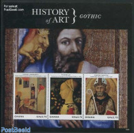 Ghana 2013 History Of Art 3v M/s, Gothic, Mint NH, Art - Paintings - Sonstige & Ohne Zuordnung