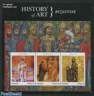 Ghana 2013 History Of Art 3v M/s, Byzantine, Mint NH, Art - Paintings - Sonstige & Ohne Zuordnung