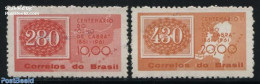 Brazil 1961 Stamp Centenary 2v, Mint NH, History - Various - Netherlands & Dutch - 100 Years Stamps - Stamps On Stamps.. - Unused Stamps