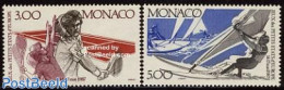 Monaco 1987 Small Countries Olympic Games 2v, Mint NH, History - Sport - Europa Hang-on Issues - Sailing - Sport (othe.. - Ungebraucht