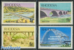 Rhodesia 1969 Bridges 4v, Mint NH, Art - Bridges And Tunnels - Ponts