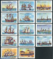 Sierra Leone 1984 Ships 14v (no Year On Stamps), Mint NH, Transport - Ships And Boats - Schiffe