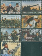 Turks And Caicos Islands 1995 End Of W.W. II 7v, Mint NH, History - Militarism - World War II - Militares