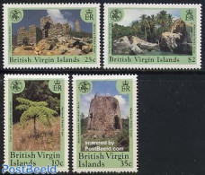 Virgin Islands 1991 National Park 4v, Mint NH, Nature - Science - Various - Flowers & Plants - National Parks - Mining.. - Natuur