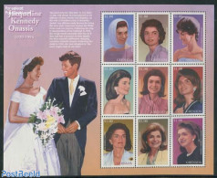 Grenada 1996 Death Of Jacqueline Kennedy Onassis 9v M/s, Mint NH, History - American Presidents - Women - Unclassified