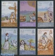 Alderney 2013 Beatrix Potter 6v, Mint NH, Nature - Animals (others & Mixed) - Cats - Dogs - Rabbits / Hares - Art - Ch.. - Alderney