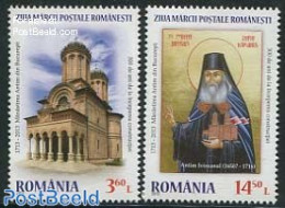 Romania 2013 Antim Monastery 2v, Mint NH, Religion - Churches, Temples, Mosques, Synagogues - Cloisters & Abbeys - Rel.. - Nuovi