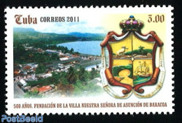 Cuba 2011 City Of Baracoa 1v, Mint NH, History - Transport - Coat Of Arms - Ships And Boats - Neufs