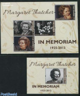 Gambia 2013 Margaret Thatcher 2 S/s, Mint NH, History - Politicians - Gambie (...-1964)