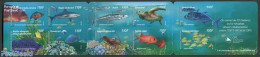 New Caledonia 2013 Fish Of The Lagoon 10v S-a In Booklet, Mint NH, Nature - Fish - Turtles - Stamp Booklets - Unused Stamps