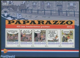 Netherlands - Personal Stamps TNT/PNL 2013 Paparazzo (5) 5v M/s, Mint NH, History - Newspapers & Journalism - Art - Co.. - Stripsverhalen
