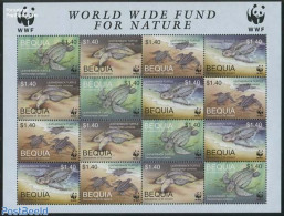 Saint Vincent & The Grenadines 2002 WWF, Turtles M/s, Mint NH, Nature - Reptiles - Turtles - World Wildlife Fund (WWF) - St.Vincent & Grenadines