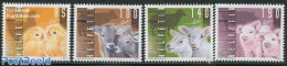 Switzerland 2013 Farm Animals 4v S-a, Mint NH, Nature - Animals (others & Mixed) - Birds - Cattle - Nuovi