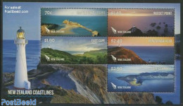 New Zealand 2013 Coastlines 5v M/s, Mint NH, Various - Lighthouses & Safety At Sea - Ungebraucht