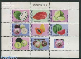 Suriname, Republic 2013 Tropical Fruit 8v M/s, Mint NH, Nature - Fruit - Frutta