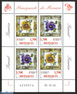Monaco 2006 Sunrise, Sunset S/s, Mint NH, Nature - Flowers & Plants - Unused Stamps