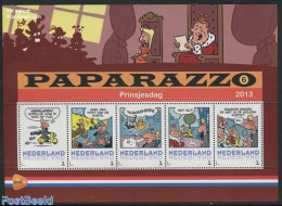 Netherlands - Personal Stamps TNT/PNL 2013 Paparazzo (6) 5v M/s, Mint NH, Art - Comics (except Disney) - Cómics