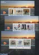 Netherlands - Personal Stamps TNT/PNL 2013 Filateliebeurs Loosdrecht 3 S/s, Mint NH, Sport - Skating - Philately - Sonstige & Ohne Zuordnung