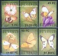 Congo Dem. Republic, (zaire) 2001 Butterflies 6v, Mint NH, Nature - Butterflies - Flowers & Plants - Sonstige & Ohne Zuordnung