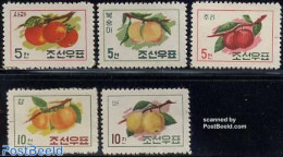 Korea, North 1961 Fruits 5v, Mint NH, Nature - Fruit - Frutta