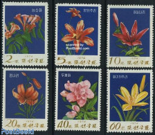 Korea, North 1974 Flowers 6v, Mint NH, Nature - Flowers & Plants - Korea, North