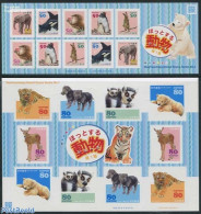 Japan 2013 Heartwarmming Animal Scene Series No. 1, 2 M/s, Mint NH, Nature - Animals (others & Mixed) - Bears - Cat Fa.. - Nuevos