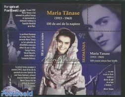 Romania 2013 Maria Tanase S/s, Mint NH, Performance Art - Music - Unused Stamps