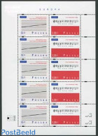 Poland 1998 Europa, Music M/s, Mint NH, History - Performance Art - Europa (cept) - Music - Unused Stamps