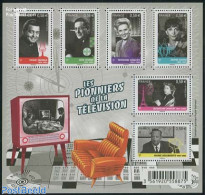 France 2013 Television Pioneers 6v M/s, Mint NH, Performance Art - Radio And Television - Unused Stamps