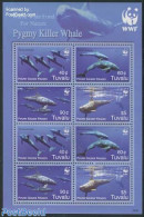 Tuvalu 2006 WWF, Pygmy Killer Whale 8v M/s, Mint NH, Nature - Sea Mammals - World Wildlife Fund (WWF) - Autres & Non Classés
