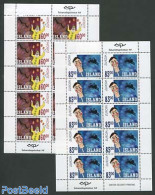 Iceland 2002 Europa, Circus, 2 M/ss, Mint NH, History - Performance Art - Europa (cept) - Circus - Ongebruikt