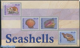 Grenada 2013 Shells 4v M/s, Mint NH, Nature - Shells & Crustaceans - Mundo Aquatico