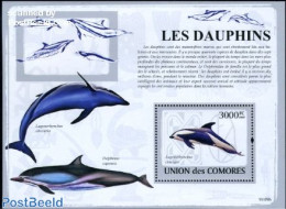 Comoros 2009 Dolphins S/s, Mint NH, Nature - Sea Mammals - Isole Comore (1975-...)