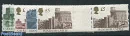 Great Britain 1992 Castles 4v, Gutter Pairs, Mint NH, Art - Castles & Fortifications - Other & Unclassified