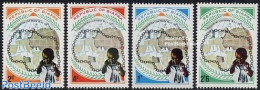 Biafra 1969 2 Years Independence 4v, Mint NH, Various - Maps - Geography