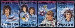 Guyana 1989 Woman In Space 4v, Mint NH, History - Transport - Women - Space Exploration - Unclassified